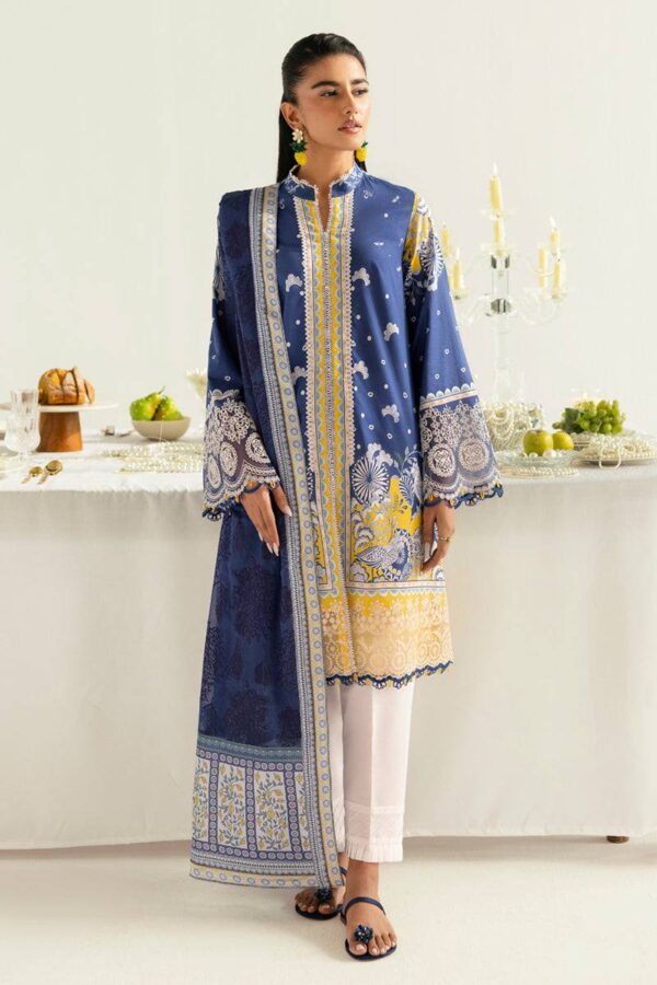 Qprints By Qalamkar Unstitched 3 Piece Printed Lawn Collection-PQ-02-A-Hina