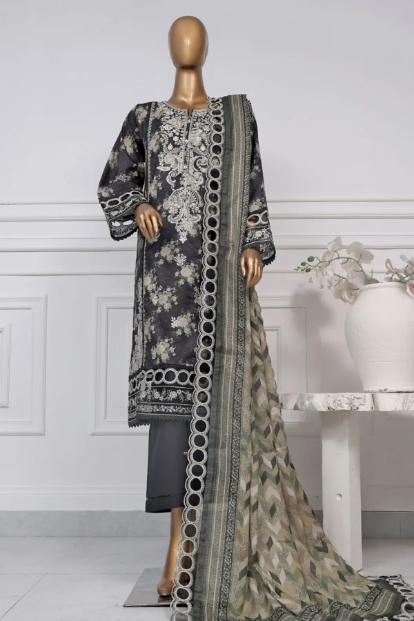 Signature By Sada Bahar Stitched 3 Piece Festive Emb Lawn Collection'2025-