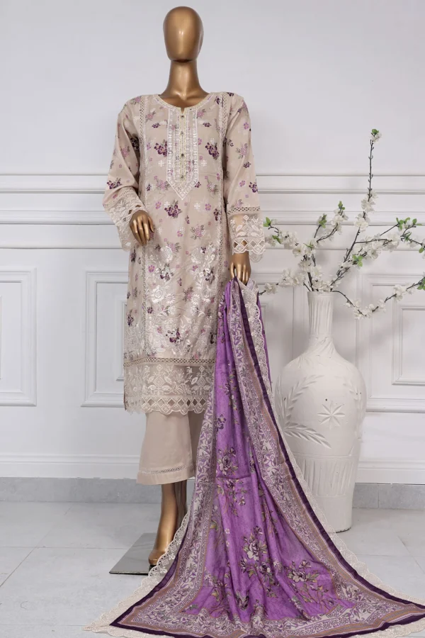 Signature By Sada Bahar Stitched 3 Piece Festive Emb Lawn Collection'2025-