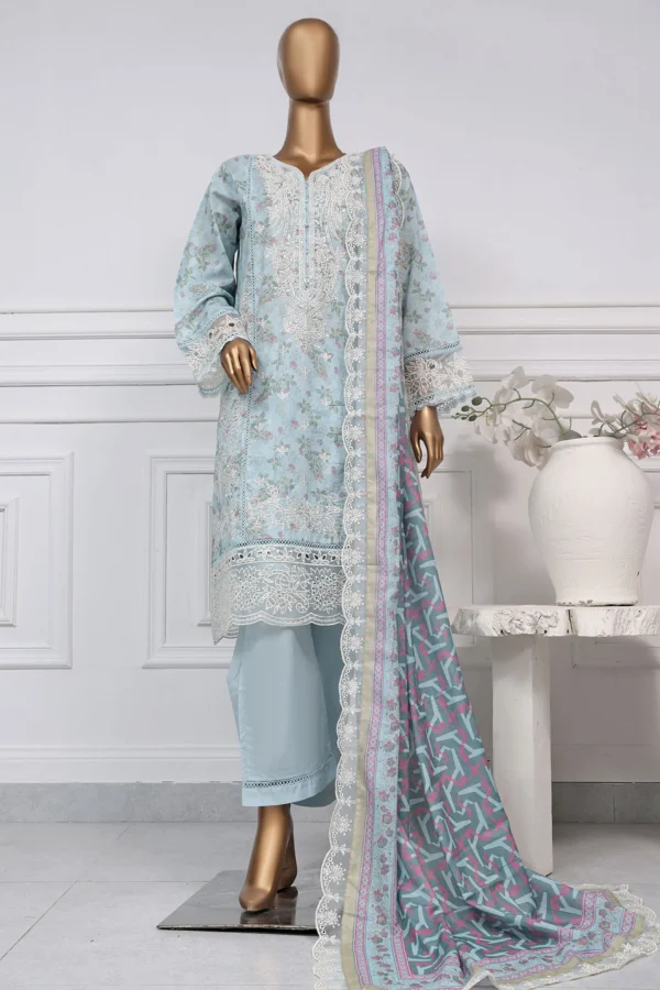 Signature By Sada Bahar Stitched 3 Piece Festive Emb Lawn Collection'2025