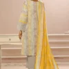 Bin Saeed Stitched 3 Piece Exclusive Emb Lawn Vol-02 Collection-SM-157 - Image 3