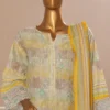 Bin Saeed Stitched 3 Piece Exclusive Emb Lawn Vol-02 Collection-SM-157 - Image 2