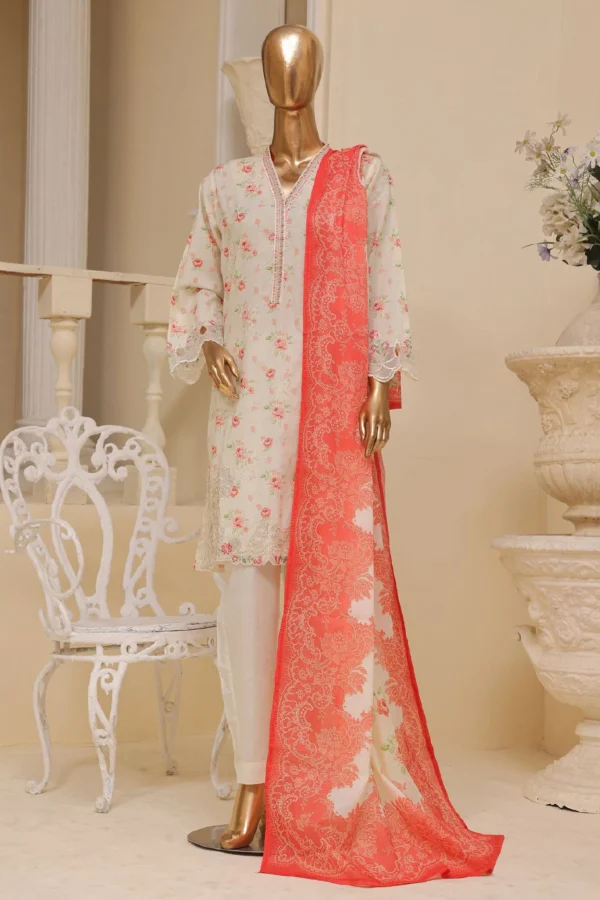 Embroidered Lawn Suit