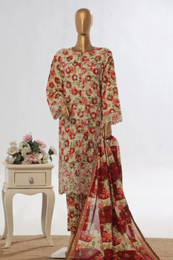 Binsaeed  Embroidered Lawn Suit