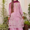 Shanzey Stitched 3 Piece Meethi Eid Formal Edit 1 Collection'2025-SHK-3805-Mauve - Image 3